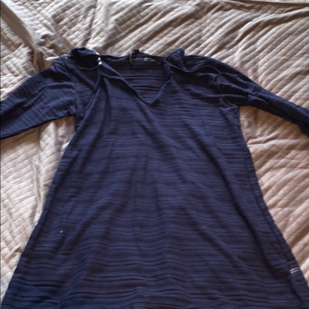 blue cover up sun dress